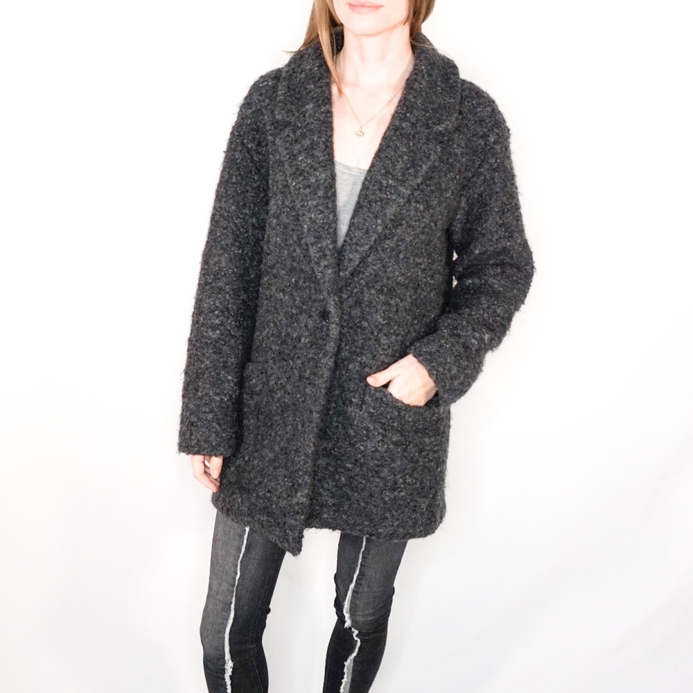 WILFRED Gondry Alpaca Grey Jacket Coat Button-Up - Picture 6 of 8